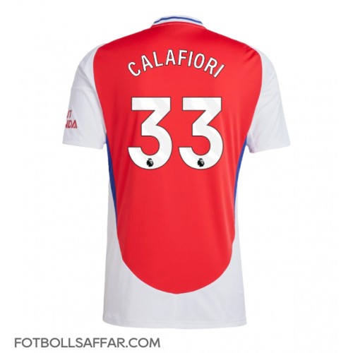 Arsenal Riccardo Calafiori #33 Hemmatröja 2024-25 Kortärmad